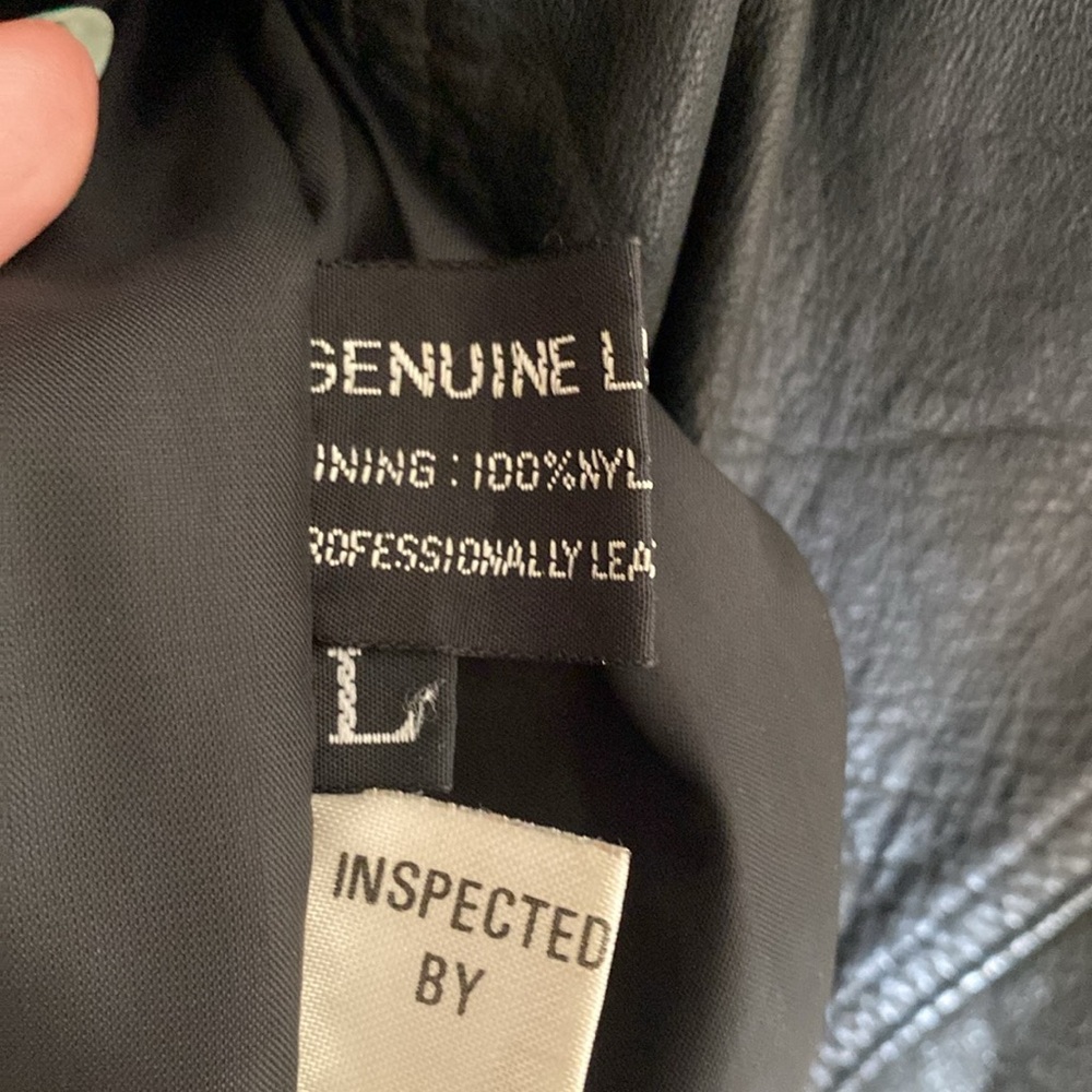 π€90s batwingβ Leather coat Vtg - Picture 10 of 11